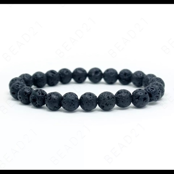 Lava Stone Bracelet Essential Oil Diffuser Jewelry - Picture 4 of 5